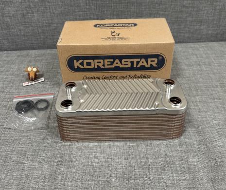 Теплообменник вторичный 22 пластины для котла Koreastar