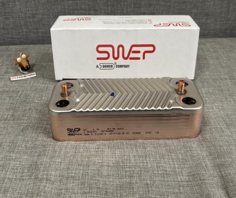 Теплообменник ГВС SWEP котла Ferroli Fortuna F 30 PRO